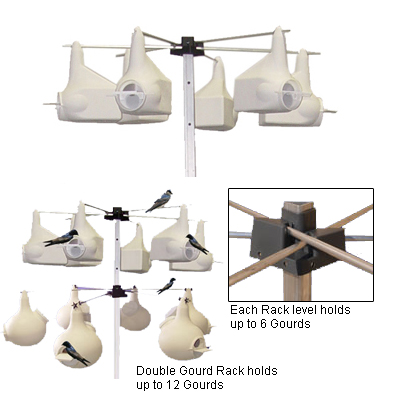 Hanging Gourd Rack by S & K: purple-martins.com