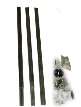 12' Steel Square Pole