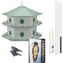 Heath Aluminum 12 Room Purple Martin House COMBO Heath Aluminum 12 Room Purple Martin House COMBO